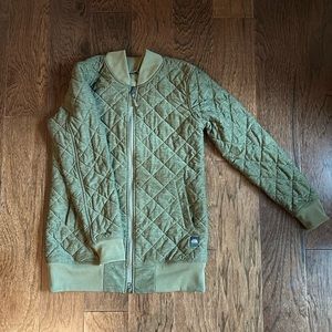 North Face Quilted Zip Up Jacket